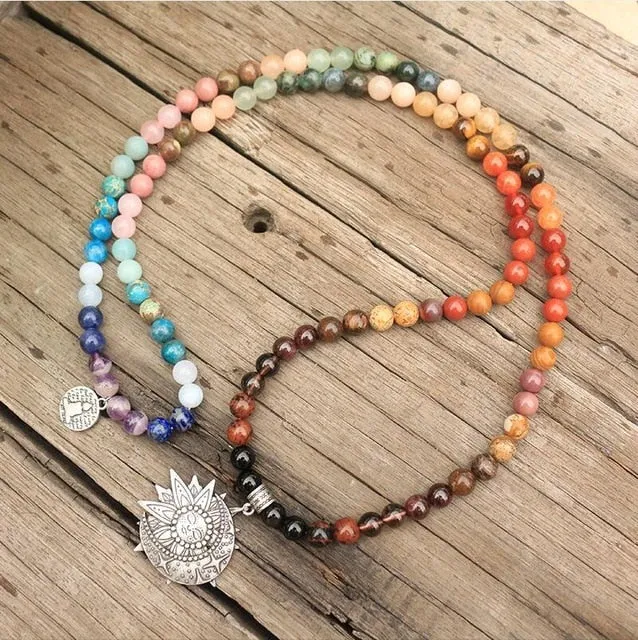 Mala with 28 Colorful Stones