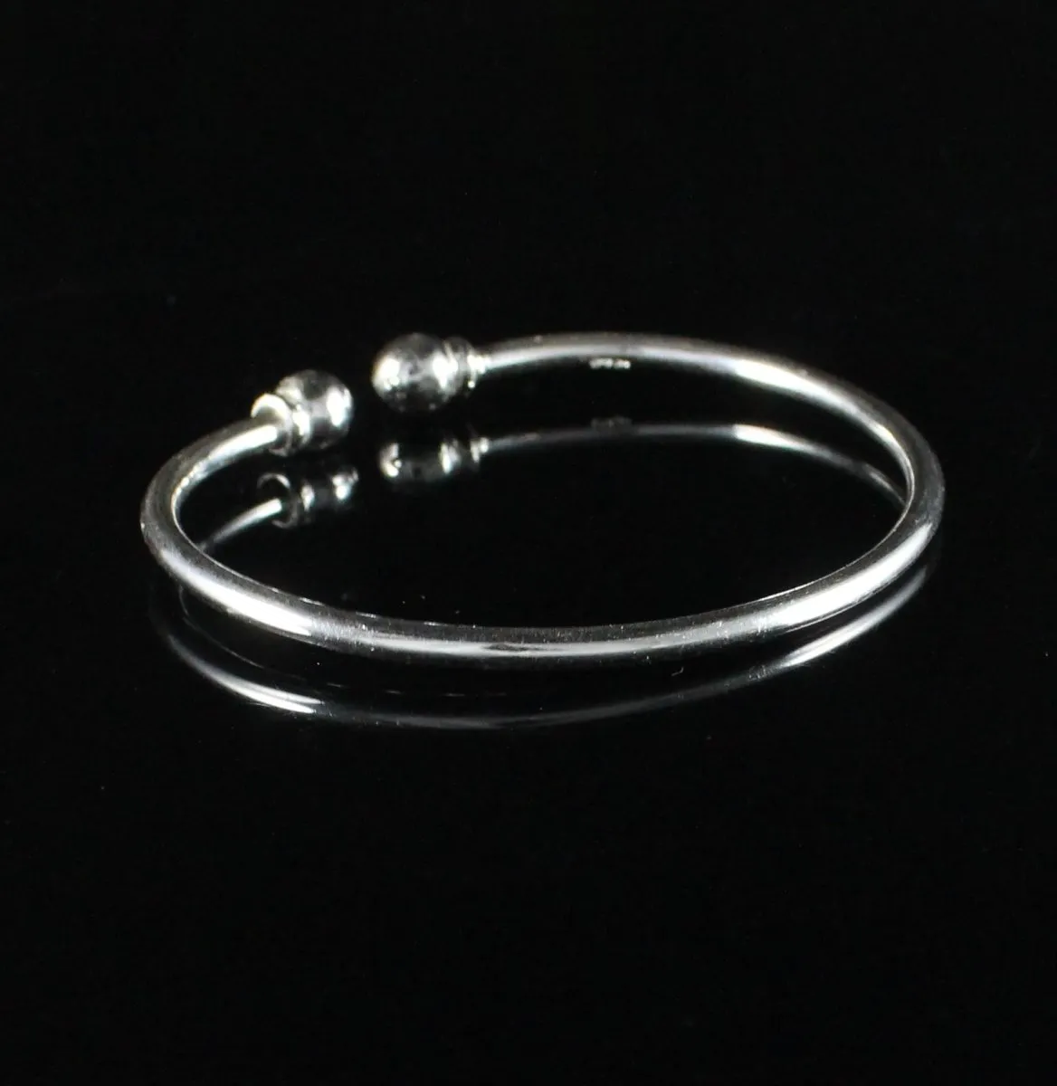 Medium Plain Solid Ball Bangle