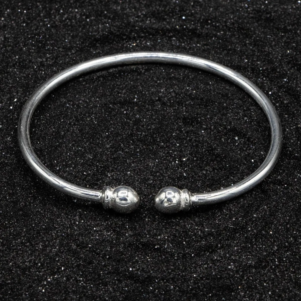 Medium Plain Solid Ball Bangle