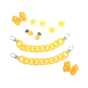 Melbees by Yellow Chimes Shoe Chains for  Kids Girls Teens | Shoe Accessories Product Design | Yellow Shoe Decoration Charms| Shoe Chains for Unisex | Shoe Chain Charms for Croc/Clogs