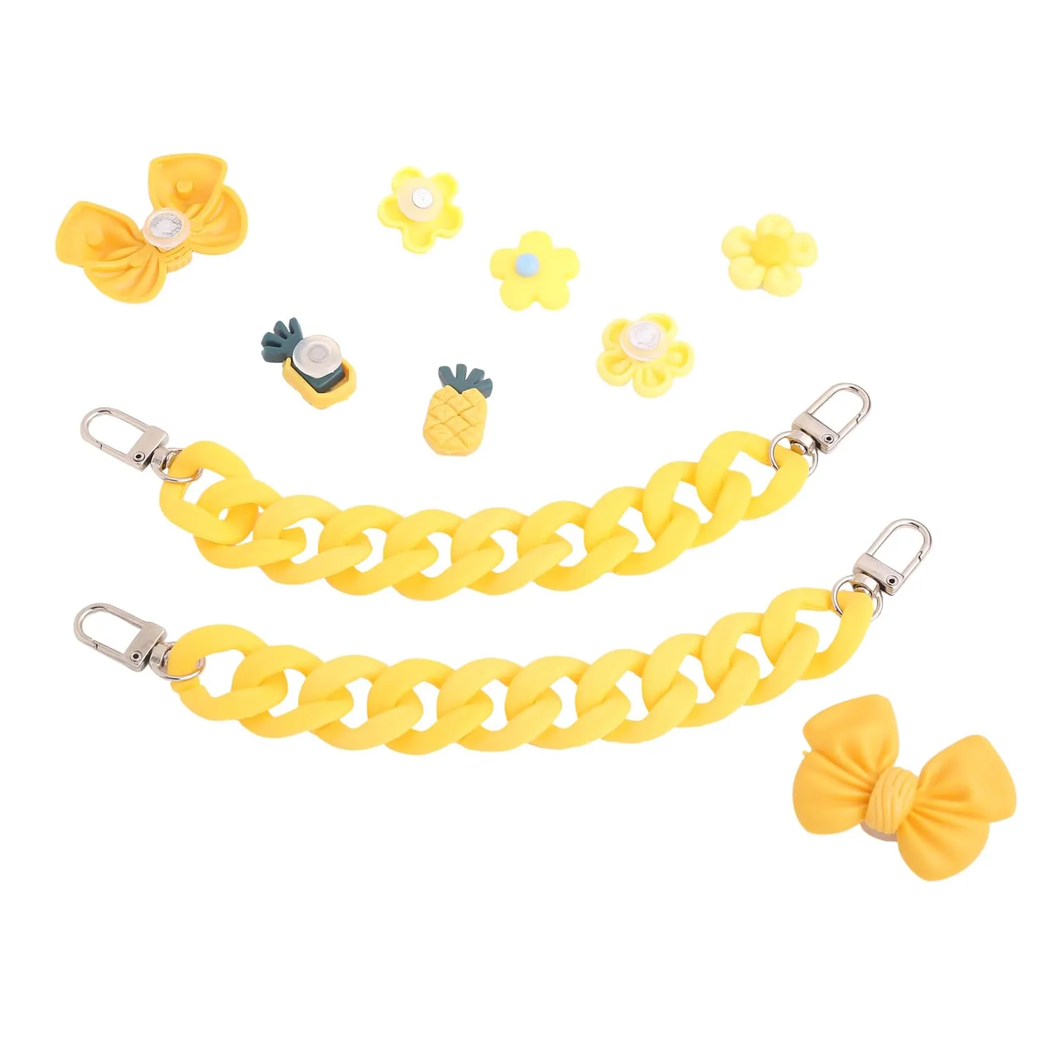 Melbees by Yellow Chimes Shoe Chains for  Kids Girls Teens | Shoe Accessories Product Design | Yellow Shoe Decoration Charms| Shoe Chains for Unisex | Shoe Chain Charms for Croc/Clogs