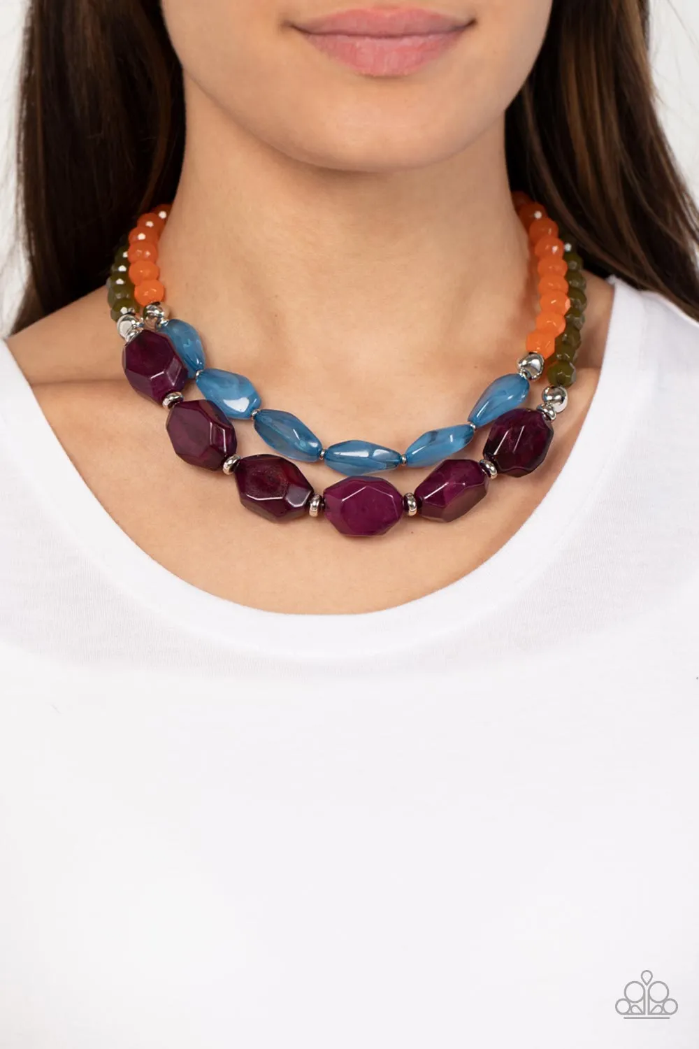 Necklaces Tropical Trove - Purple N2230