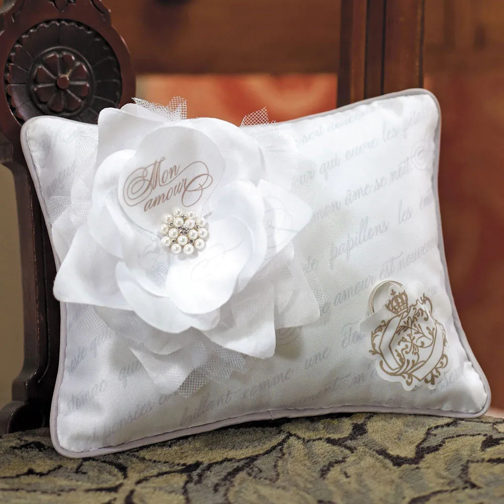 PARISIAN LOVE LETTER BLOSSOM RING PILLOW