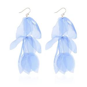 Pre Order:  Multi Layered Petal Tassel Hook Earrings