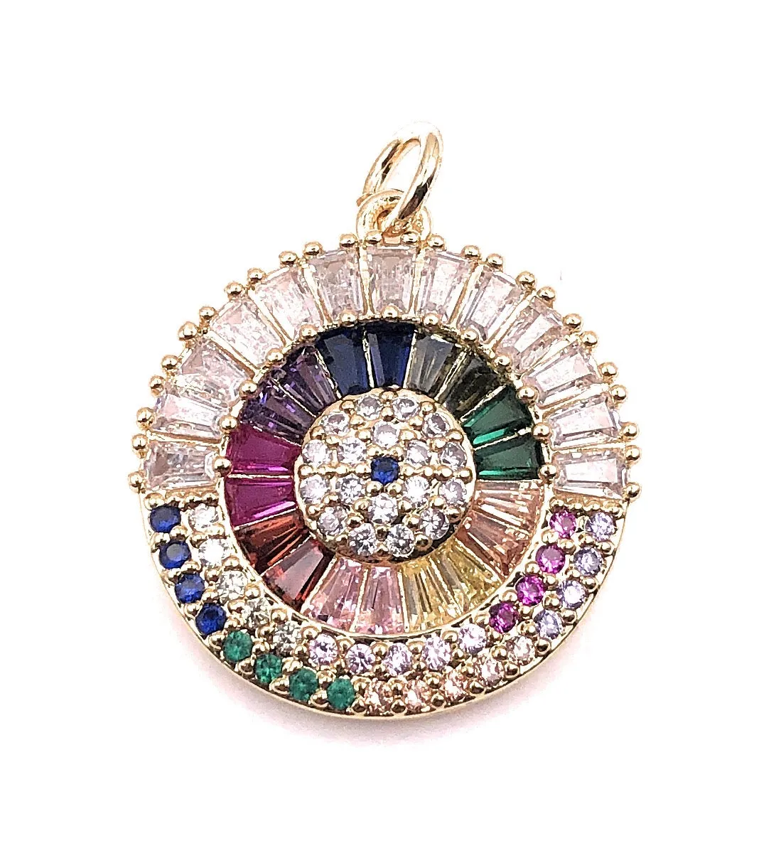 Rainbow Evil Eye Necklace Lucky Charm Jewish Gift Protection Jewelry