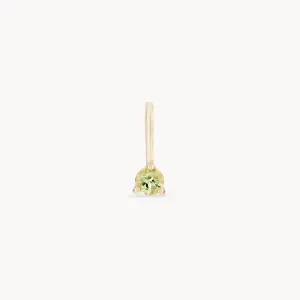 serendipity august birthstone charm - 10k yellow gold charm, peridot