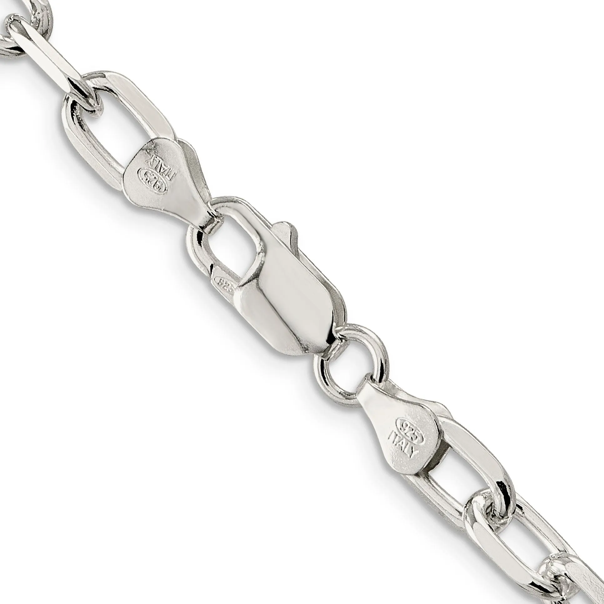 Silver 6.50-mm Fancy D.C Open Link Cable Chain