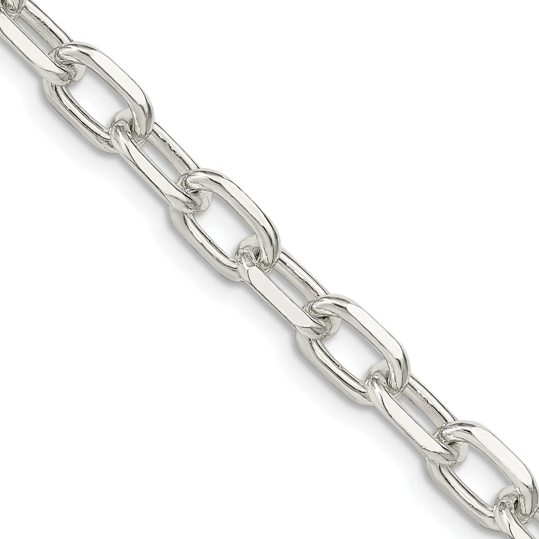 Silver 6.50-mm Fancy D.C Open Link Cable Chain