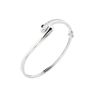 Sparkle Bypass Bangle Fashion Bracelet