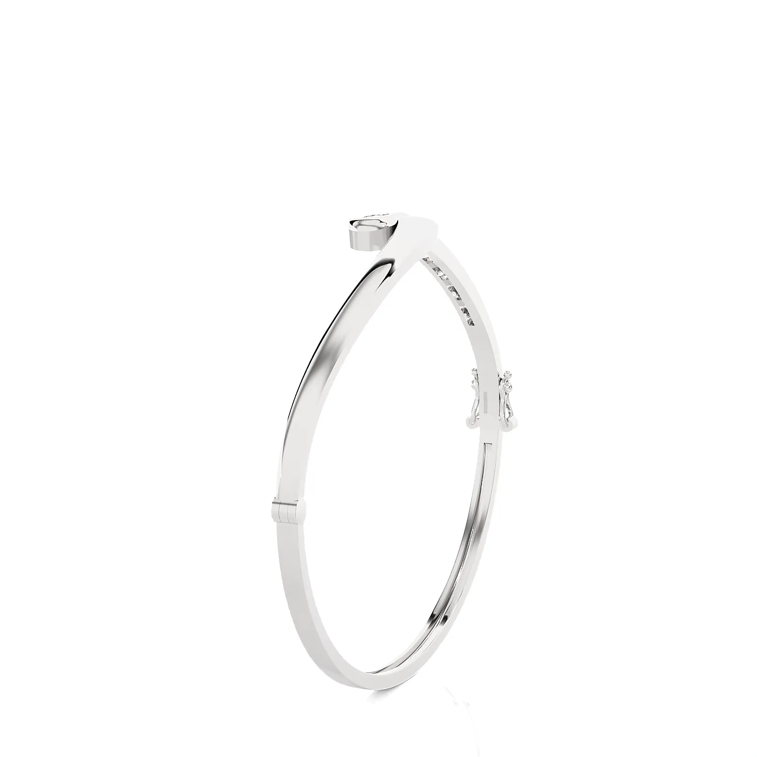 Sparkle Bypass Bangle Fashion Bracelet