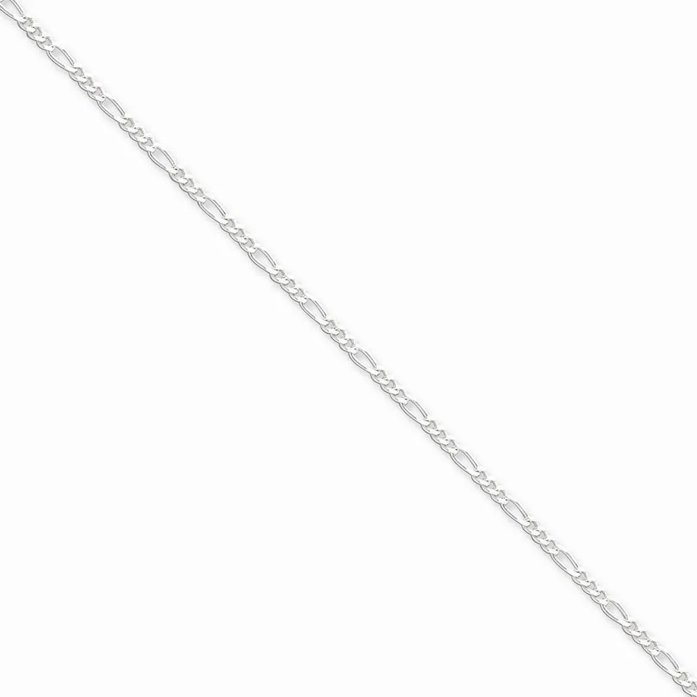 Sterling Silver Polish 2.25m Solid Figaro Chain