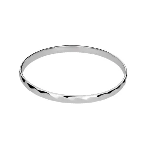 Sterling Silver Polished Twist Elements Bangle