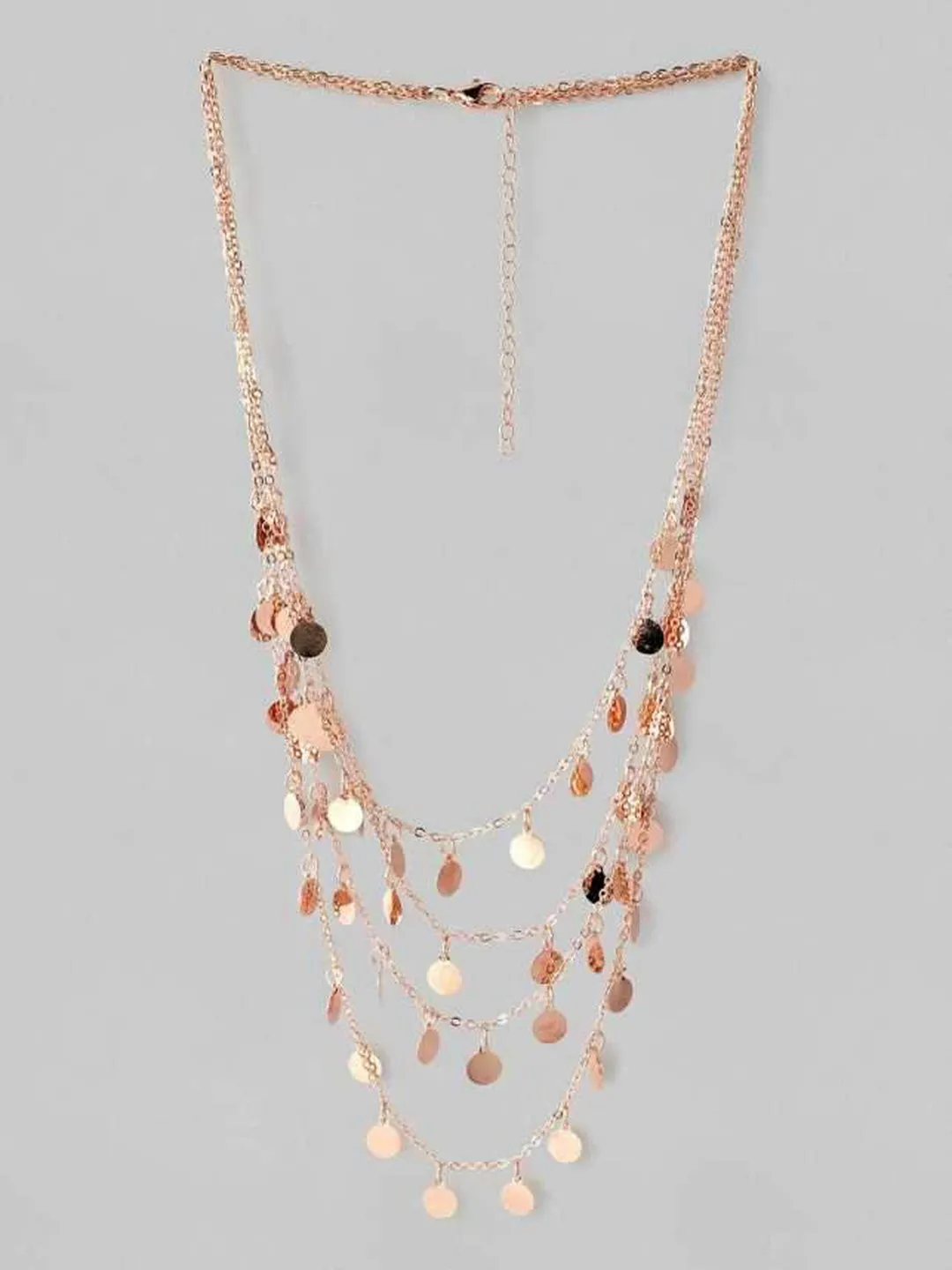 TOKYO TALKIES X Rubans Women Rose Gold-Plated Layered Handcrafted Necklace