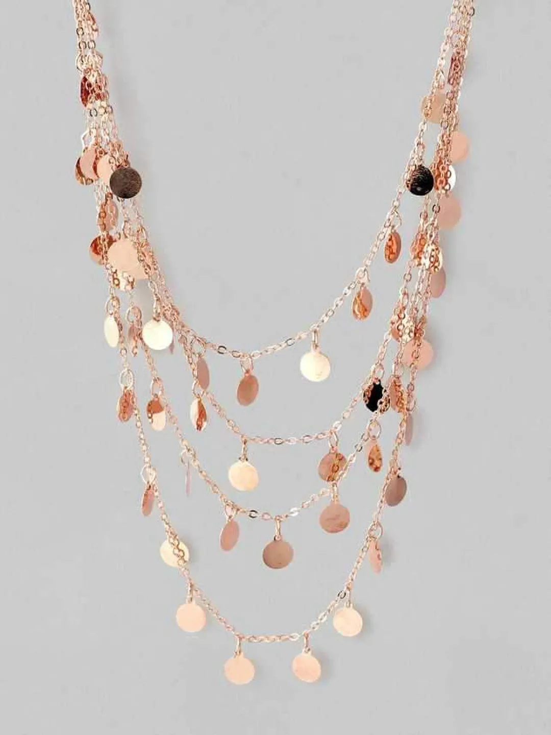 TOKYO TALKIES X Rubans Women Rose Gold-Plated Layered Handcrafted Necklace