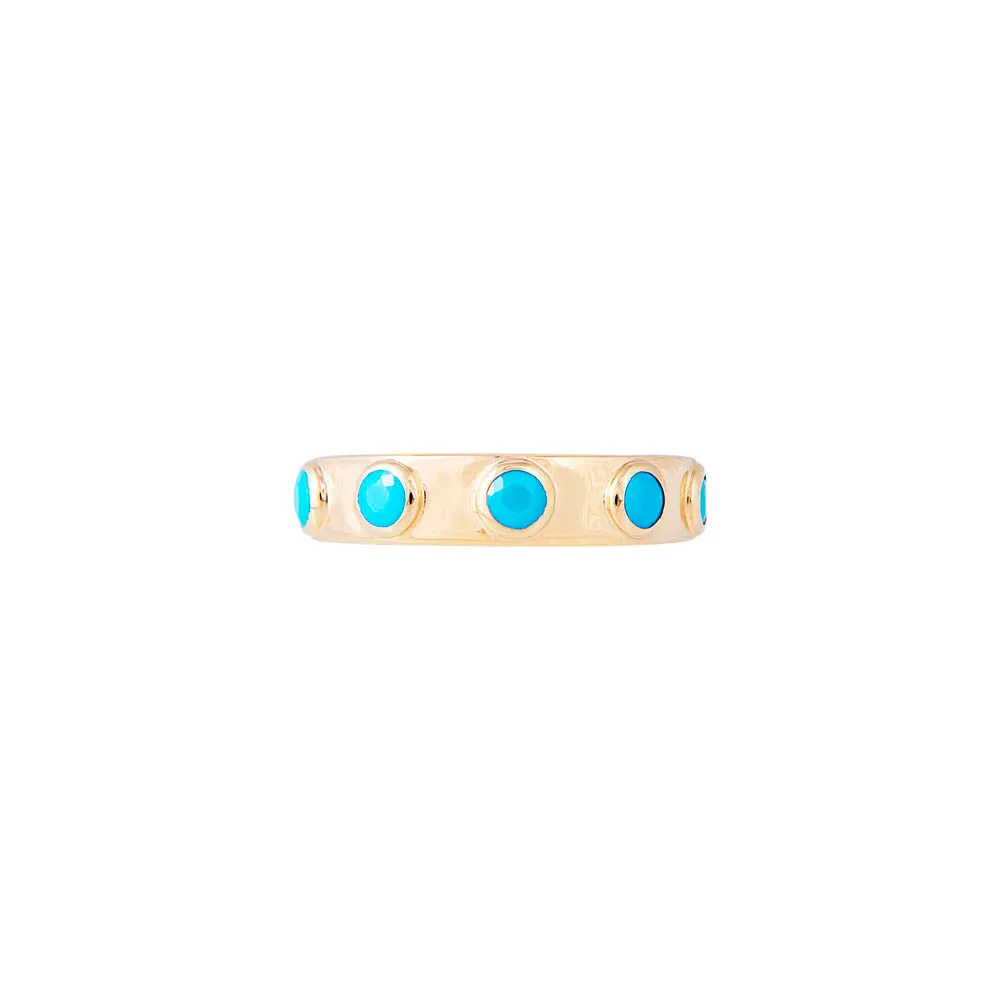 TURQUOISE CRYSTAL RING