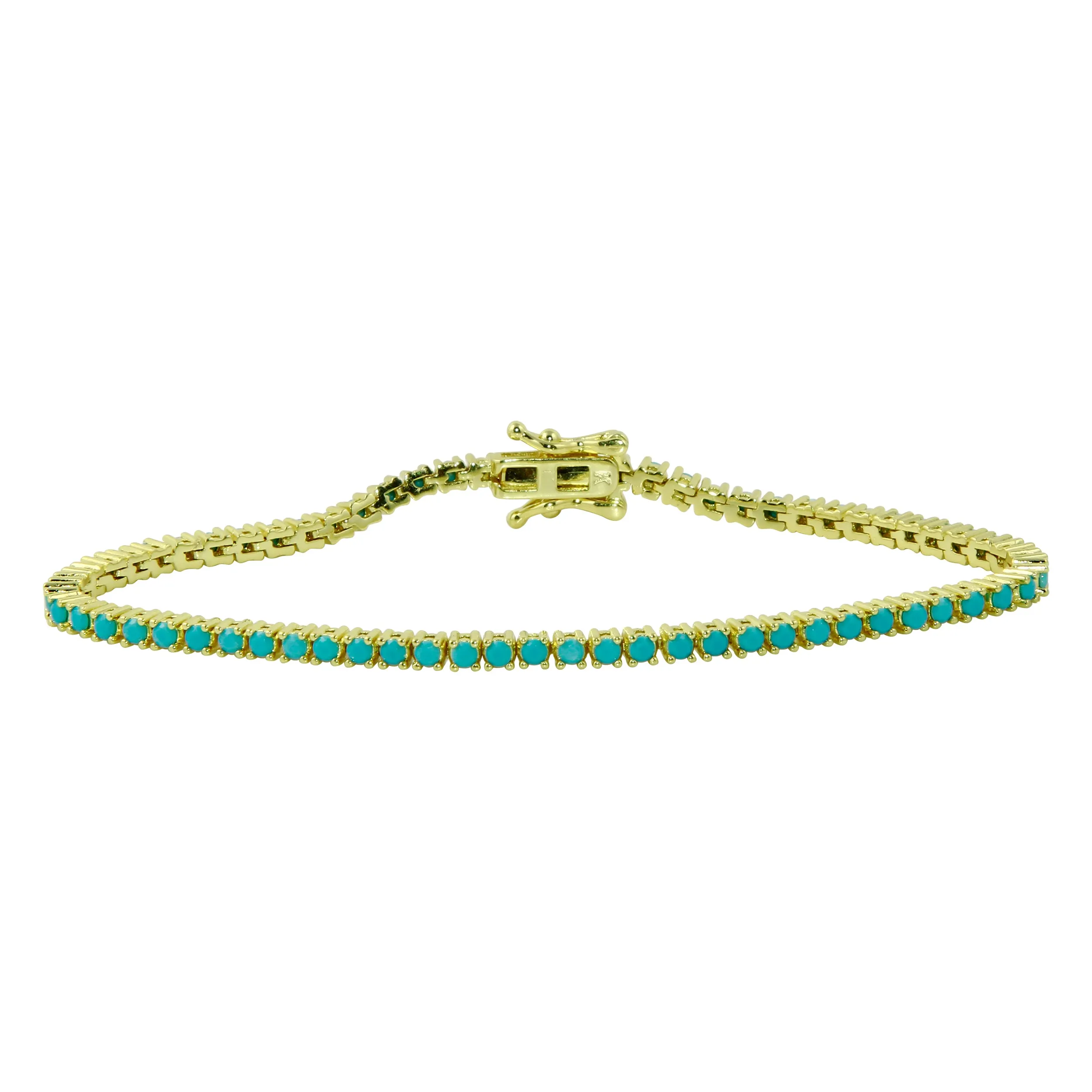 Turquoise Thin Tennis Bracelet