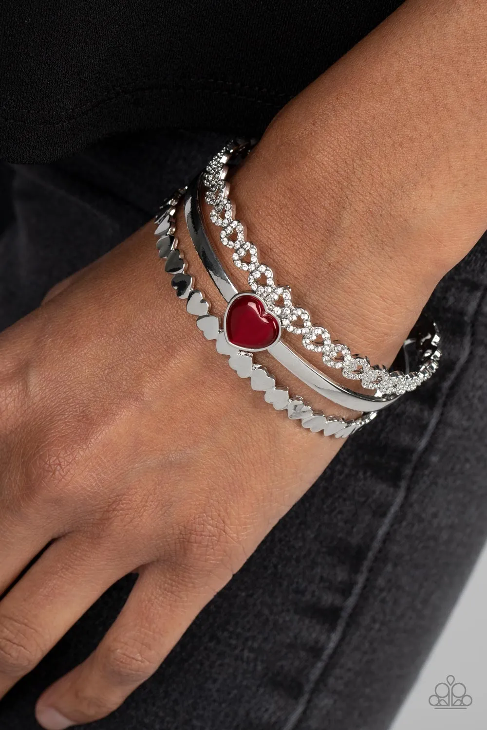 You Win My Heart - Red Bracelet - Paparazzi Accessories